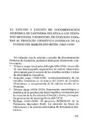 Portada:El estudio y edición de documentación histórica de Cantabria relativa a los periodos medieval y moderno: De Gervasio Eguaras al proyecto científico "Dohiscan" de la Fundación Marcelino Botín (1860-1999) / Jesús Solórzano Telechea, José María González de las Heras