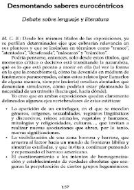 Portada:Desmontando saberes eurocéntricos. Debate sobre lenguaje y literatura / Marcela Crespo