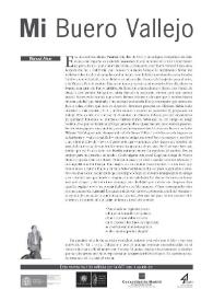 Portada:Mi Buero Vallejo   / Manuel Alvar