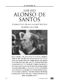 Portada:José Luis Alonso de Santos: una entrevista de Ignacio del Moral / Ignacio del Moral