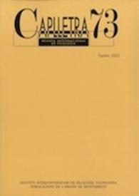 Portada:Núm. 73, tardor 2022