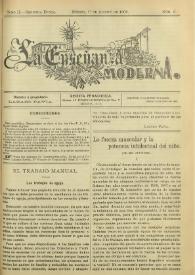 Portada:Tomo II, segunda época, núm. 5, 1.º de agosto de 1908