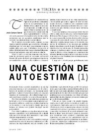 Portada:Una cuestión de autoestima (1) / por Jesús Campos García