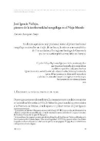 Portada:José Ignacio Vallejo, pionero de la intelectualidad neogallega en el Viejo Mundo / Antonio Astorgano Abajo