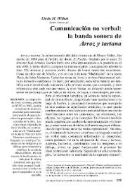 Portada:Comunicación no verbal: la banda sonora de "Arroz y tartana"  / Linda M. Willem