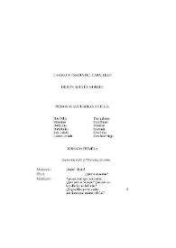 Portada:El caballero / Agustín Moreto ; texto base de Héctor Brioso 